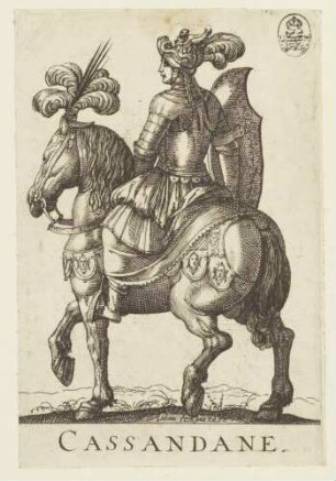 Cassandane (aus einer Serie von Kopien der Orlando Furioso-Serie mit veränderten Namensbezeichnungen)
