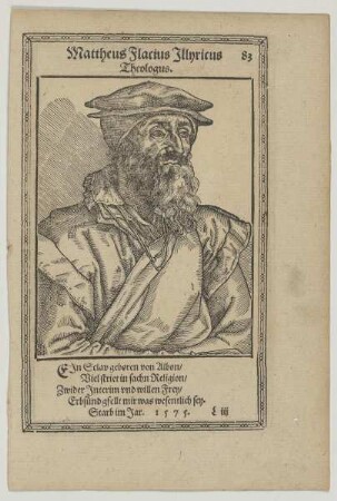 Bildnis des Mattheus Flacius Illyricus