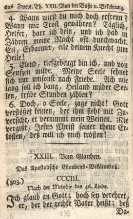 XXIII. Vom Glauben.