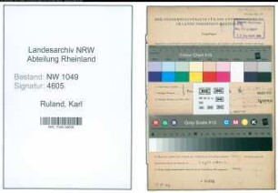 Entnazifizierung Karl Ruland , geb. 23.04.1908 (Sportlehrer)