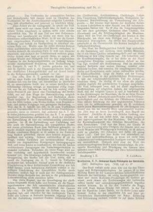 488-489 [Rezension] Brotherus, K. R., Immanuel Kants Philosophie der Geschichte
