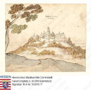 Jagd, Niddaer Sauhatz / Bild 7: Kronberg, Schloss, Ansicht