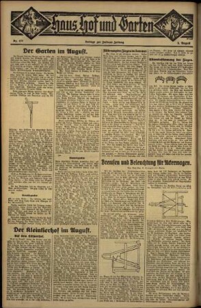Vierte Ausgabe vom Sonntag, den 05. August 1934.