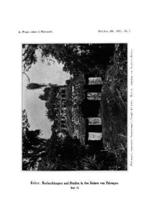 Taf. II. - [Palenque, sogenannter Sonnentempel]
