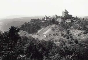 Schloss Burg : Schloss Burg. Ansicht über das Wuppertal von Südwesten