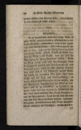 VIII. Heilmethode.