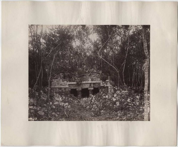 "Palace façade. East wing, upper row of the main building. View to the north."