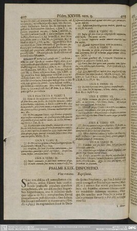 Psalmi XXIX. Dispositio. Vox tonans. Baptismus