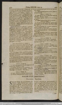 Psalmi XXIX. Dispositio. Vox tonans. Baptismus