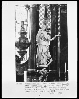 Hochaltar, die heilige Katharina