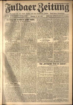 Ausgabe vom Dienstag, den 10. Juli 1928.