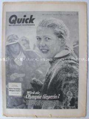 Wochenzeitschrift "Quick" u.a. über die bevorstehenden Olympischen Winterspiele