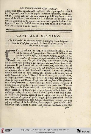 Capitolo settimo