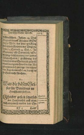 11. Was die bösen Geister für Betrübnis im Hausstande stifften.