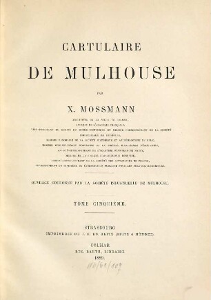 Cartulaire de Mulhouse, 5