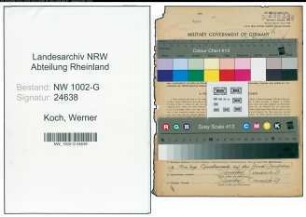 Entnazifizierung Werner Koch, geb. 14.02.1922 (Angestellter)