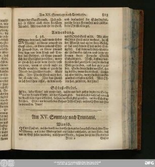 Am XV. Sonntage nach Trinitatis.