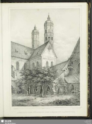 No. 6. Ansicht der Südseite des Domes zu Naumburg