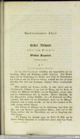 Vorbereitender Theil