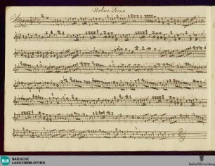 Symphonies - Mus. Hs. 1396 : vl (2), a-vla, b; B|b