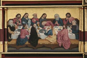 Passionsretabel — Linkes Bildfeld - Das Abendmahl