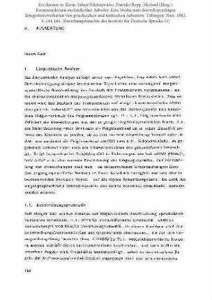 Linguistische Analyse