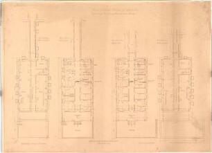 Billing, Hermann; Singen; Krankenhaus - Lungenkrankenabteilung (Grundriss EG; Grundriss Keller)