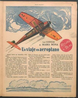 Un viaje en aeroplano : Los cuentos de Mama Nona