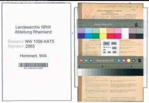 Entnazifizierung Willi Hommert , geb. 25.12.1898 (Sparkassenangestellter)