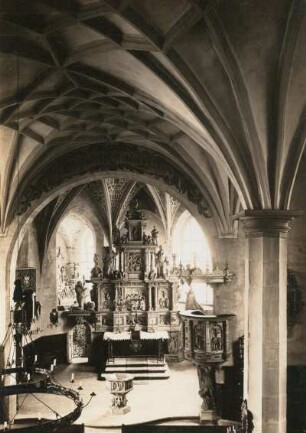 Lauenstein, Stadtkirche : Lauenstein, Stadtkirche, Inneres, Blick zum Altar