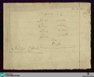 Symphonies - Don Mus.Ms. 1661 : C; MurR A1