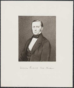 Icones Professorum Marpurgensium — Bildnis des Wilhelm Friedrich Karl Hecker (1827-1882)