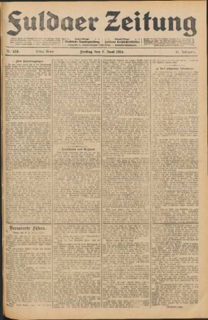 Ausgabe vom Freitag, den 05. Juni 1914.