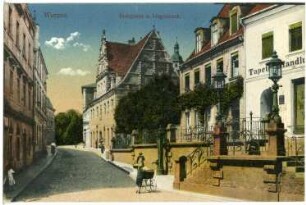 Wurzen. Domgasse und Liegenbank