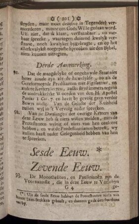 Sesde Eeuw. Zevende Eeuw.