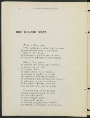 Dios te libre, poeta