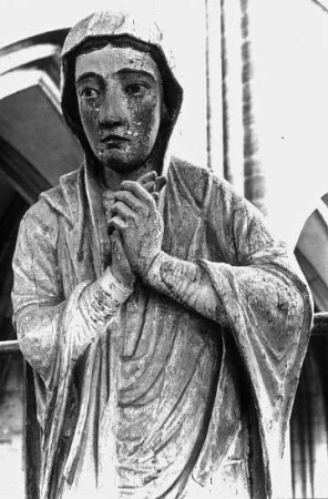 Halberstadt, Dom St. Stephanus und St. Sixtus, Chor, Triumphkreuzgruppe, Maria