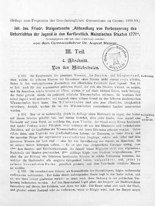 3: Von den Mittelschulen