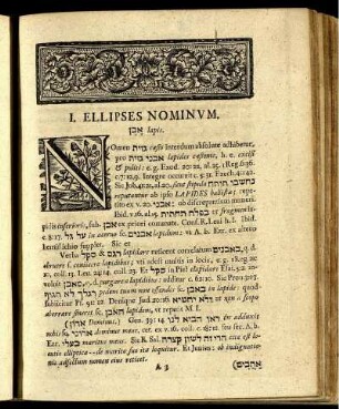I. Ellipses Nominum.