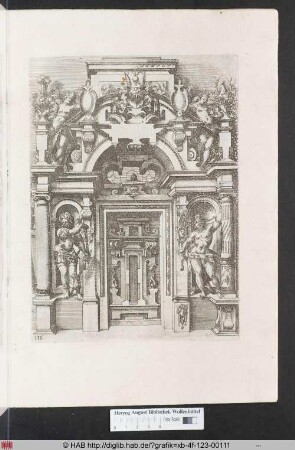 [Zierportal mit Mars und Herkules. Band III.]
