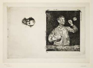 Junge mit den Seifenblasen und Bildnis Edouard Manet