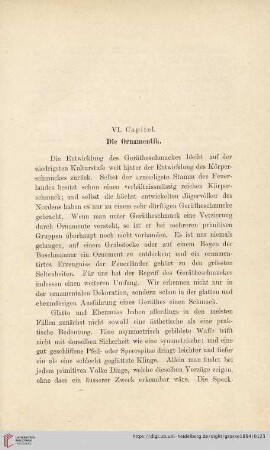 VI. Capitel Die Ornamentik