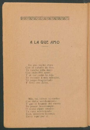 Á la que amo