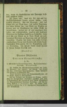 Vierter Abschnitt. Von dem Staatsdienste
