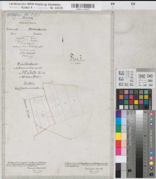 Wickede (Dortmund), Zusammenlegung Wickede, Bl. 7 Brouillonkarte Obermassen Flur 7