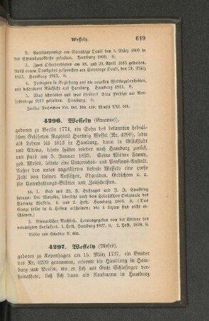 4296. Wessely (Emanuel)