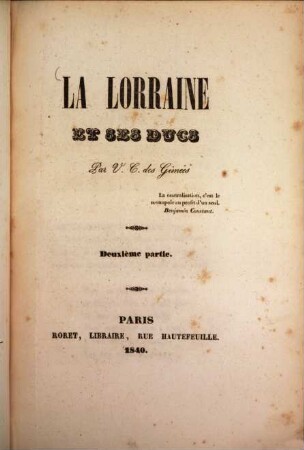 La Lorraine et ses Ducs, 2