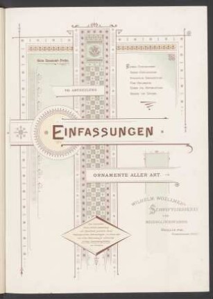 VII. Abtheilung. Einfassungen. Ornamente aller Art