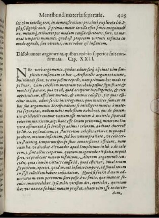 Dissolvuntur argumenta, quibus opinio superior fuit confirmata. Cap. XXII.