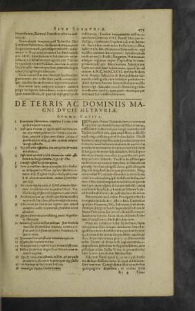 De Terris ac Dominiis Magni Ducis Hetruriae.